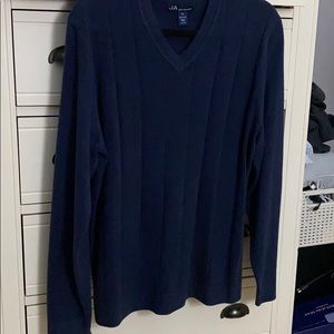 Blue long sleeve sweater men medium josh ashford